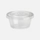 4oz Clear Plastic Sauce Cups with Lids 1000