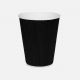 8oz Black Ripple Coffee Cup - 500 cups