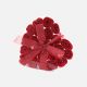 Luxury Set of 24 Soap Flower Heart Box Red Roses