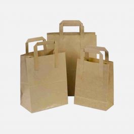 Paper Takeaway Carriers, SOS White Takeaway Bags